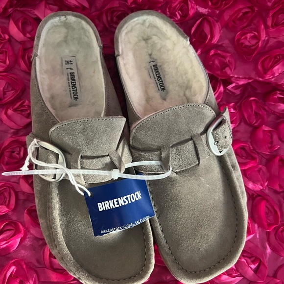 Birkenstock Suede Buckley Clogs - Picture 4 of 8